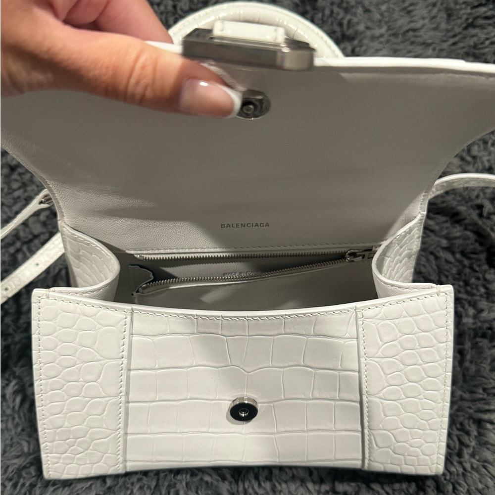 Balenciaga Hourglass Croc Embossed Bag - Picture 8 of 12